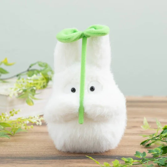 Peluche Totoro Blanco con Hoja (Dodonko) – Studio Ghibli
