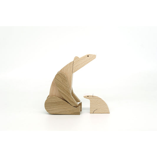 Oso Polar de Madera Magnético – Esnaf Toys