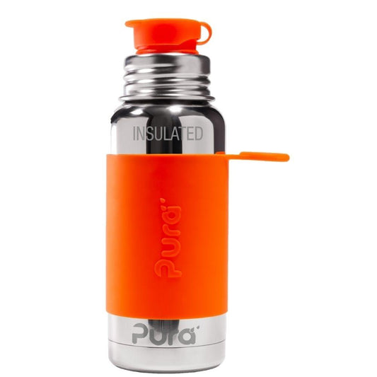 Botella Térmica Acero Inoxidable 475 ml – Naranja | Pura