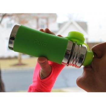 Botella Acero Inoxidable 325 ml – Verde | Pura