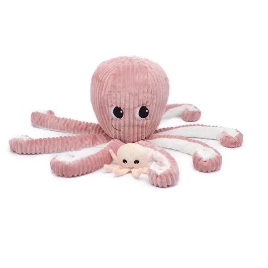 Pulpo Mamá y Bebé Coral | Les Ptipotos