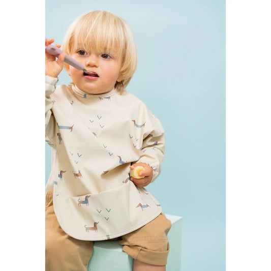Babero Impermeable de Manga Larga Teckel – The Cotton Cloud