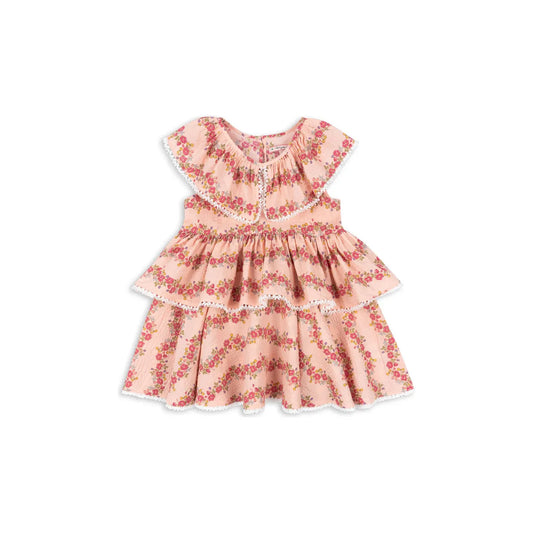 Vestido Volantes Bella – Estampado Floral - Konges Sløjd