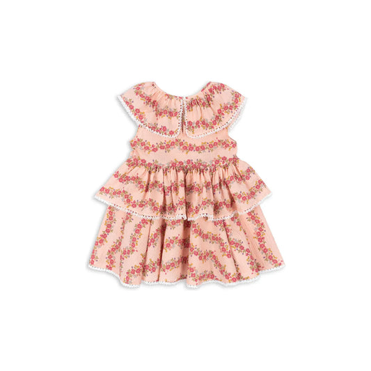 Vestido Volantes Bella – Estampado Floral - Konges Sløjd