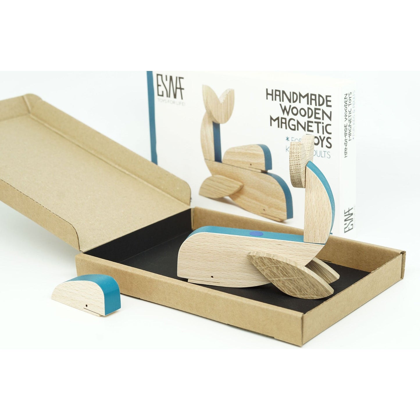 Ballena de Madera Magnética – Esnaf Toys