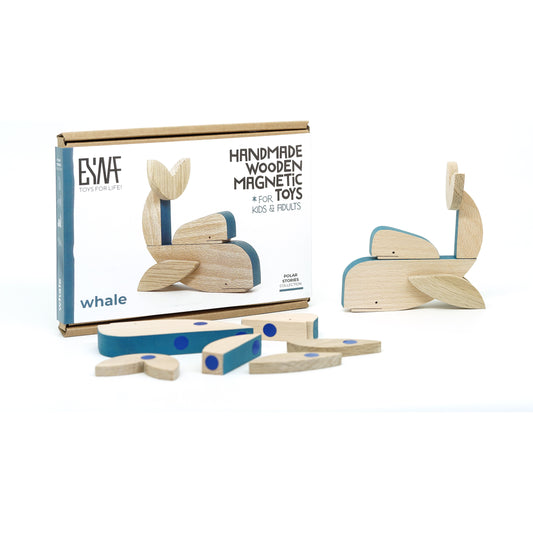 Ballena de Madera Magnética – Esnaf Toys