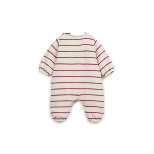 Pelele de Punto Rayas Ciruela | Play Up