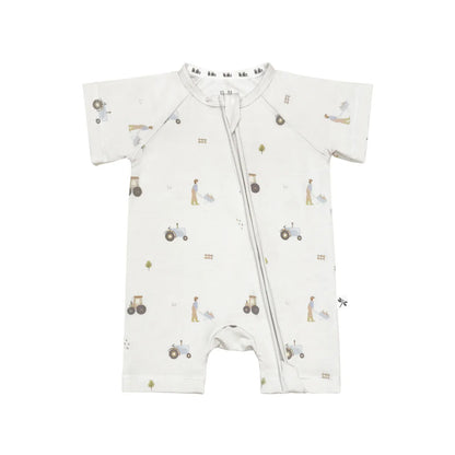 Farm Day Bamboo Short Zip Pajamas – Lilulila