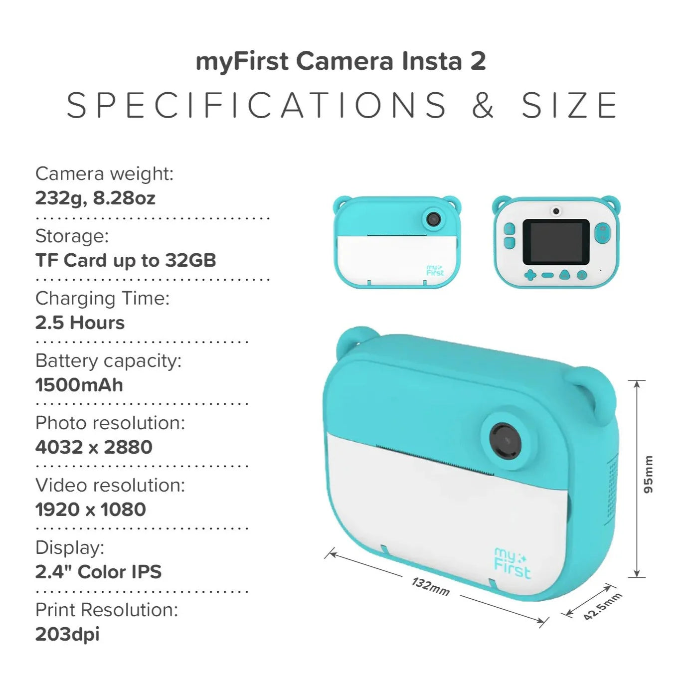 Cámara Infantil con Impresión Instantánea Insta 2 – myFirst