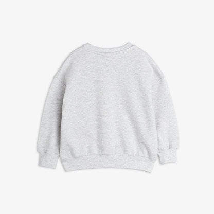 Sudadera con Estampado de Pez Flundra – Gris Jaspeado | Mini Rodini