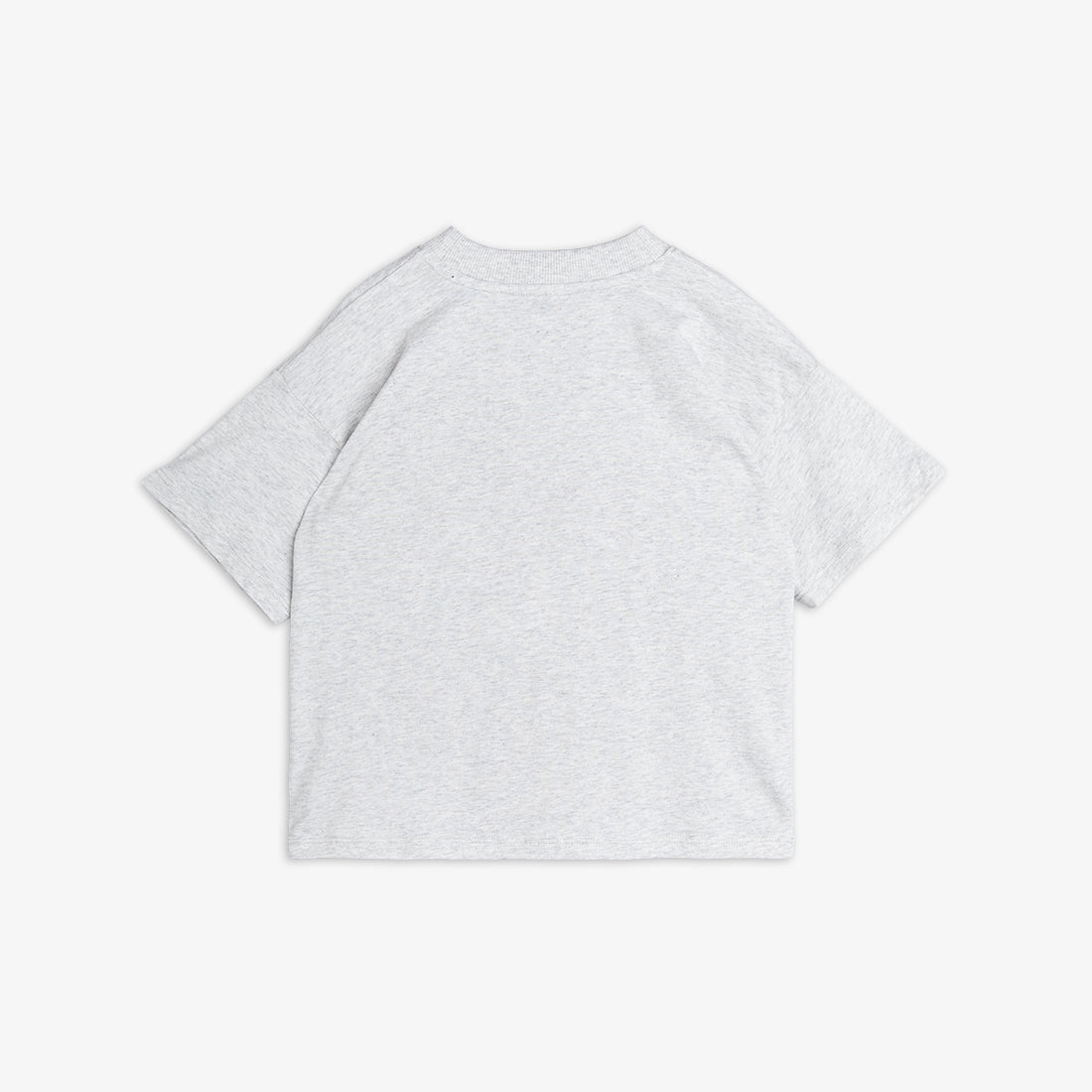 Camiseta de Manga Corta con Estampado de Pez Flundra – Gris Jaspeado | Mini Rodini