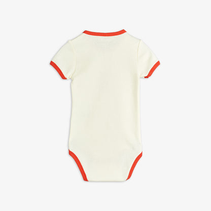 Body de Manga Corta con Mariquita – Crudo | Mini Rodini