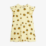 Vestido con Estampado de Mariquitas – Amarillo | Mini Rodini