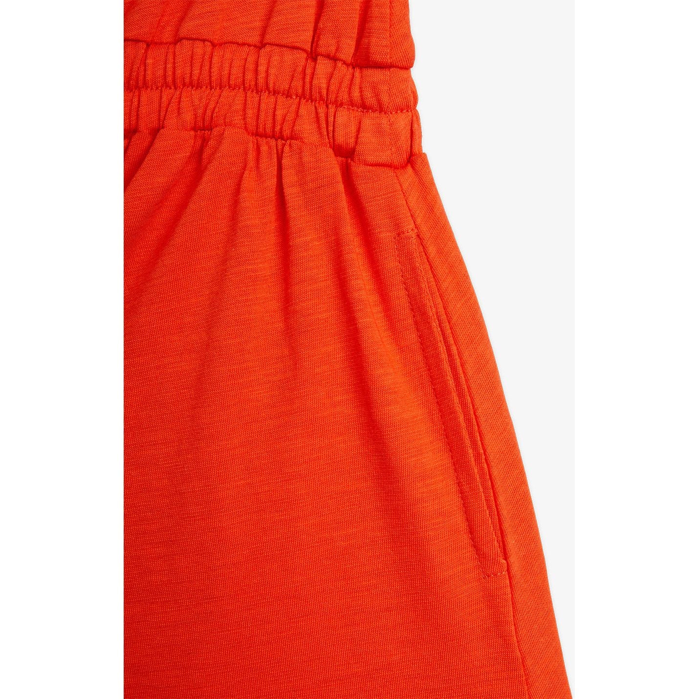 Vestido con Estampado de Nota Musical – Rojo Anaranjado | Mini Rodini