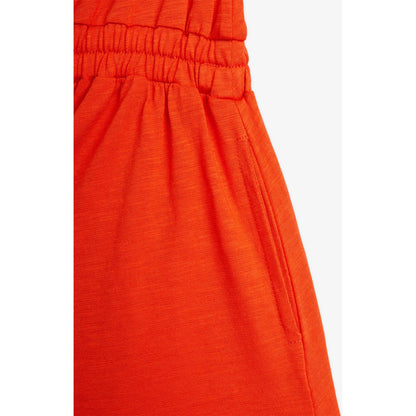 Vestido con Estampado de Nota Musical – Rojo Anaranjado | Mini Rodini