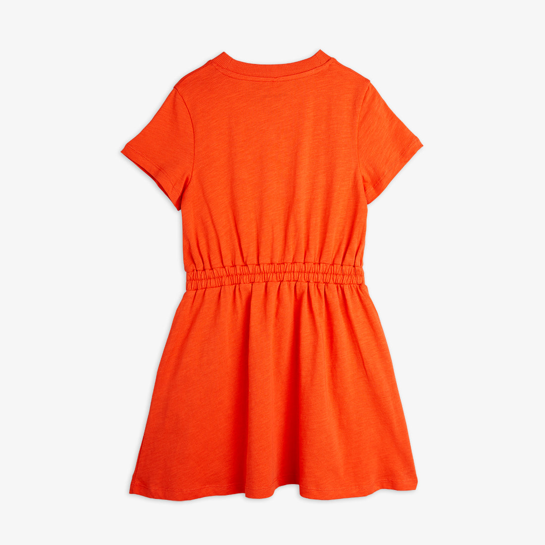 Vestido con Estampado de Nota Musical – Rojo Anaranjado | Mini Rodini