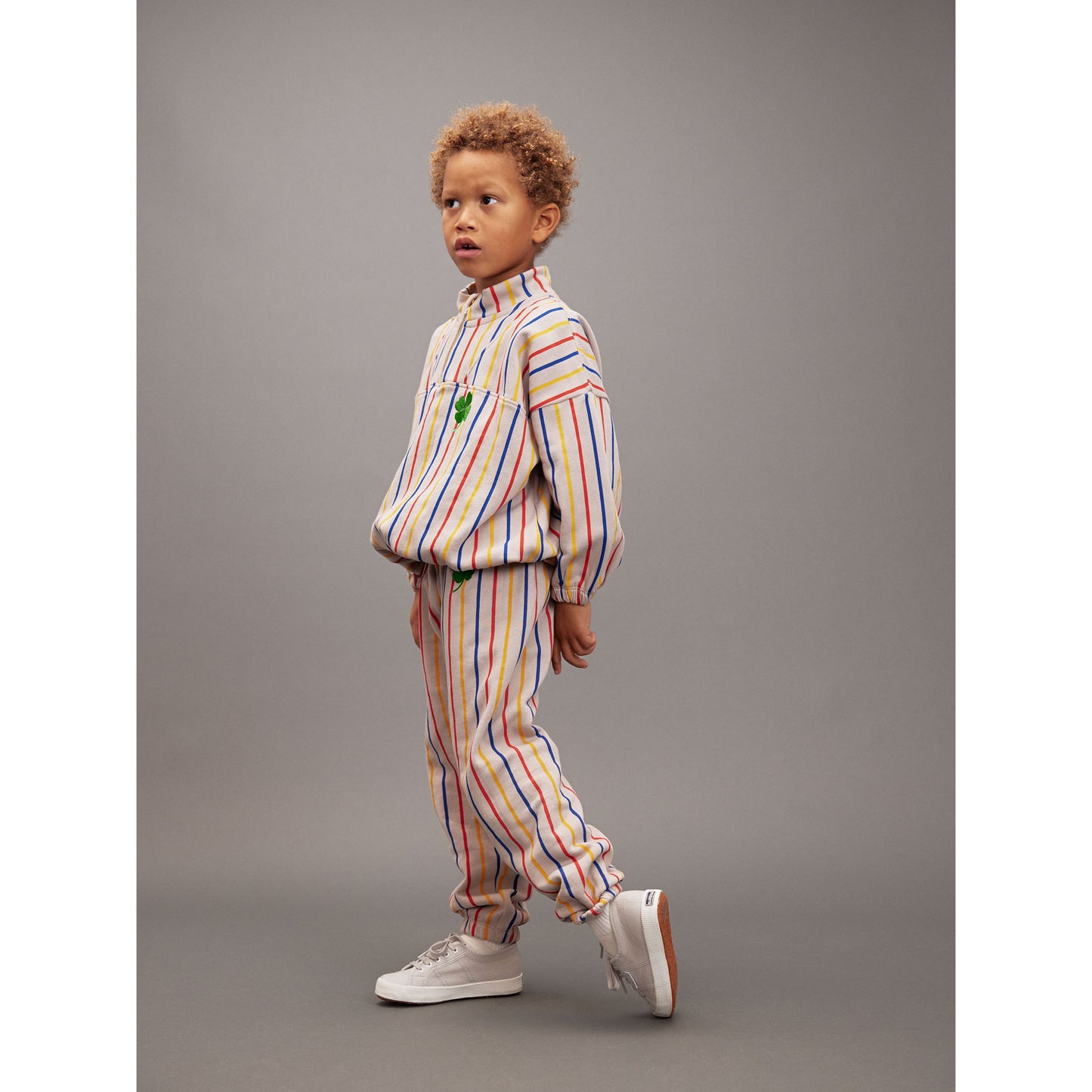 Sudadera Multirayas con Cremallera - Mini Rodini