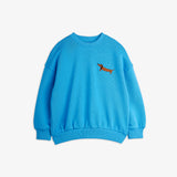 Sudadera Azul con Perro Salchicha – Mini Rodini
