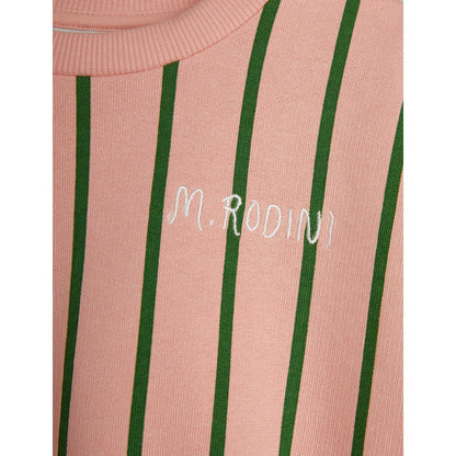 Sudadera con Rayas Verticales – Rosa | Mini Rodini