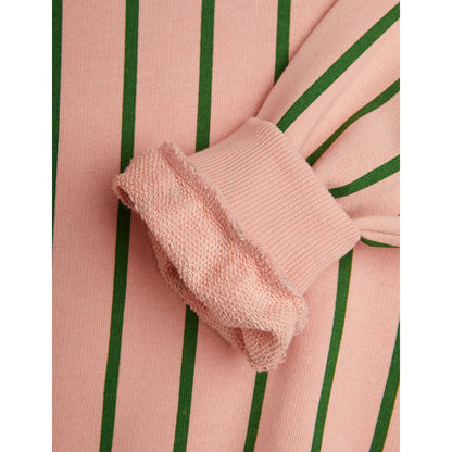 Sudadera con Rayas Verticales – Rosa | Mini Rodini