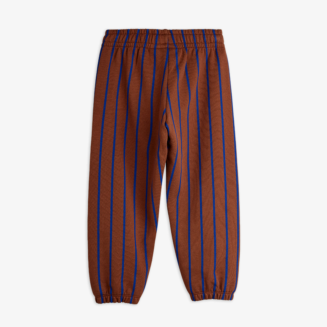 Pantalón Jogger de Rayas Chocolate y Azul - Mini Rodini
