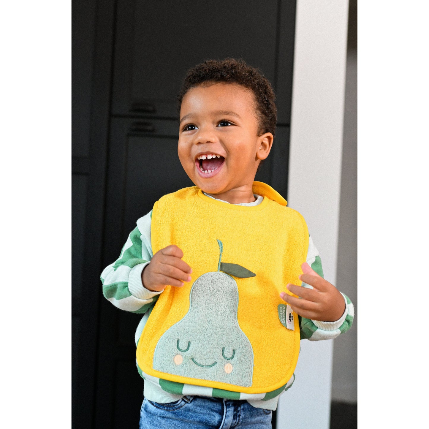 Babero de algodón orgánico “Lemontastic” – The Cotton Cloud