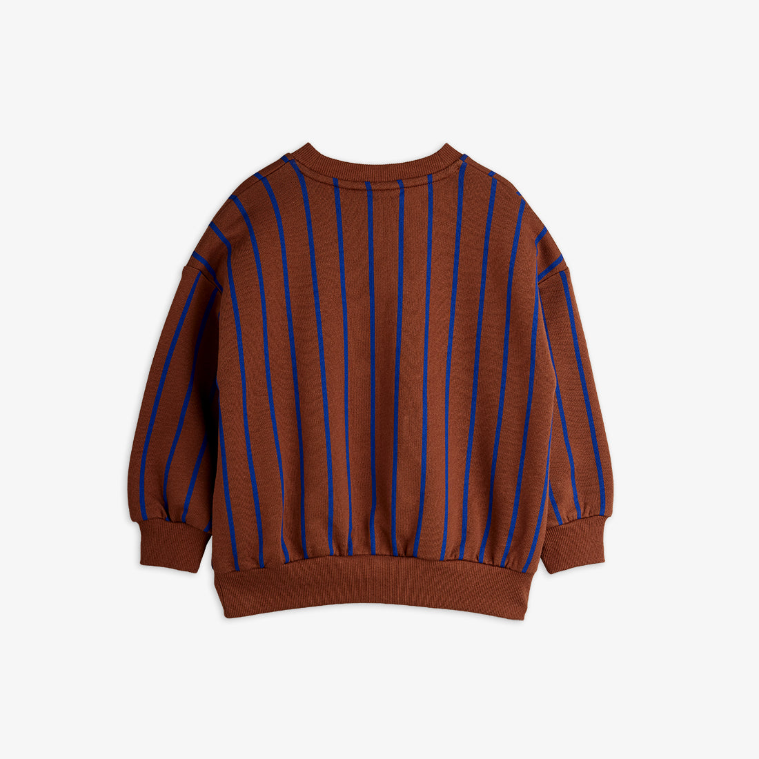 Sudadera Rayas Chocolate y Azul - Mini Rodini