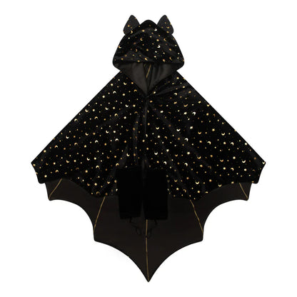 Capa Murciélago Velvet Negro y Dorado| Mimi & Lula