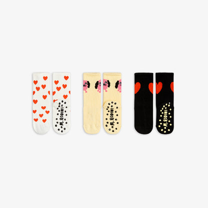 Pack de Calcetines “Doggie & Hearts” – Mini Rodini