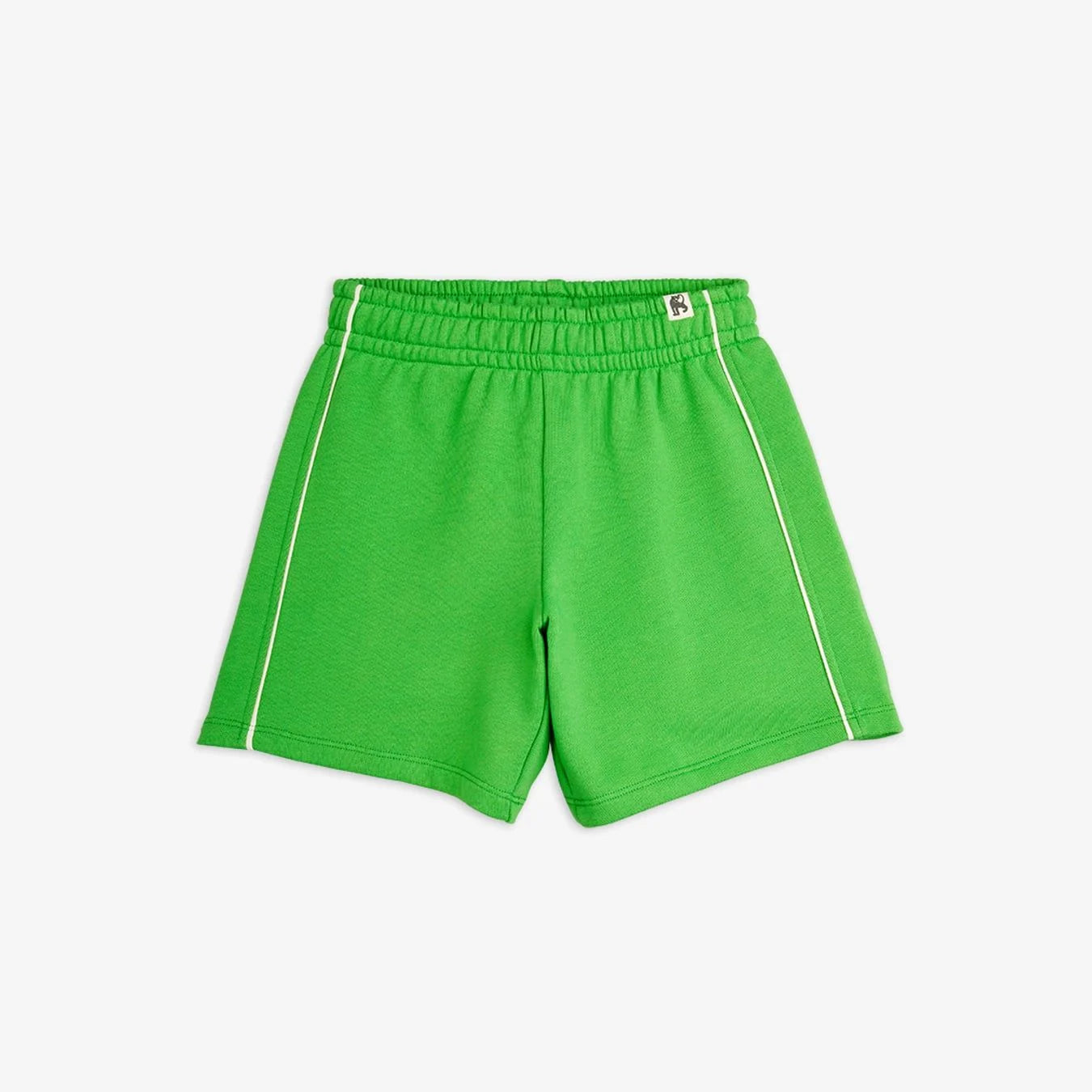 Green shorts with white piping | Mini Rodini