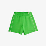 Green shorts with white piping | Mini Rodini