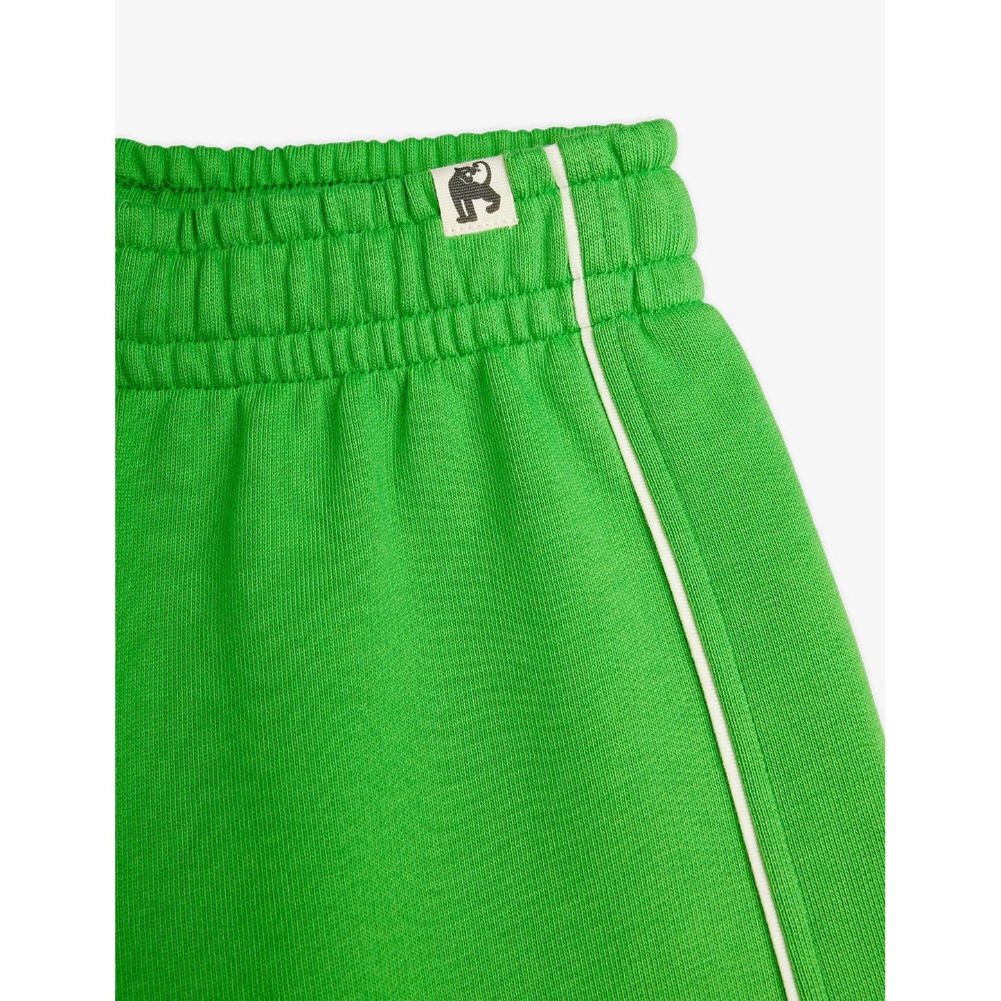 Green shorts with white piping | Mini Rodini