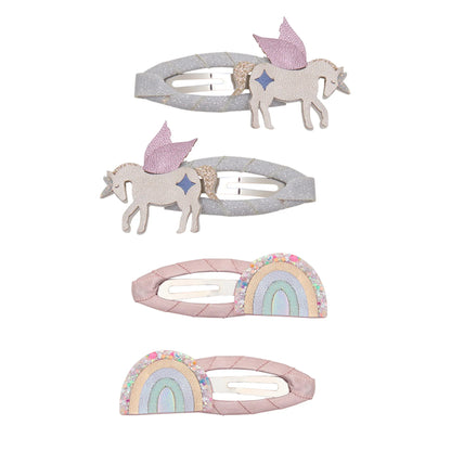 Pack 4 Pinzas de Pelo Unicorn & Rainbow – Mimi & Lula