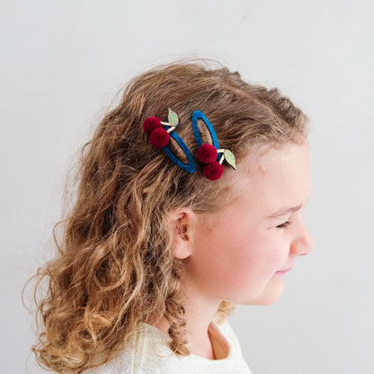 Pack 2 Pinzas Pom Pom Cherries – Mimi & Lula