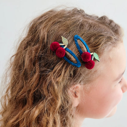 Pack 2 Pinzas Pom Pom Cherries – Mimi & Lula