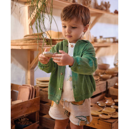 Pantalón Corto de Punto con Estampado de Naranjas para Bebé – Play Up