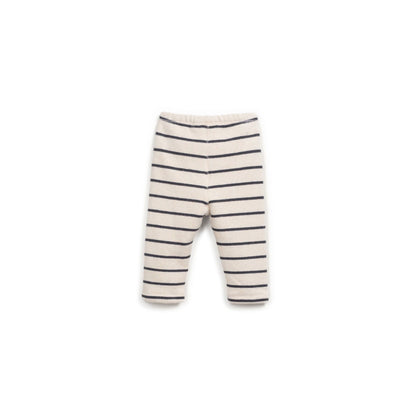 Pantalón de Punto Rayas Azul Marino | Play Up