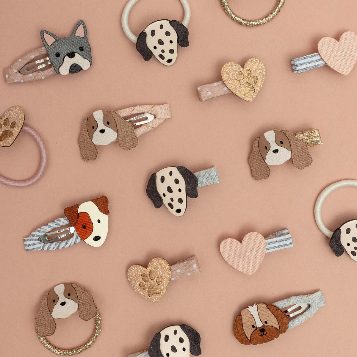 Pack 5 mini pinzas Puppy Love – Mimi & Lula
