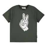 Camiseta Peace Sign Verde Oliva – MOLO