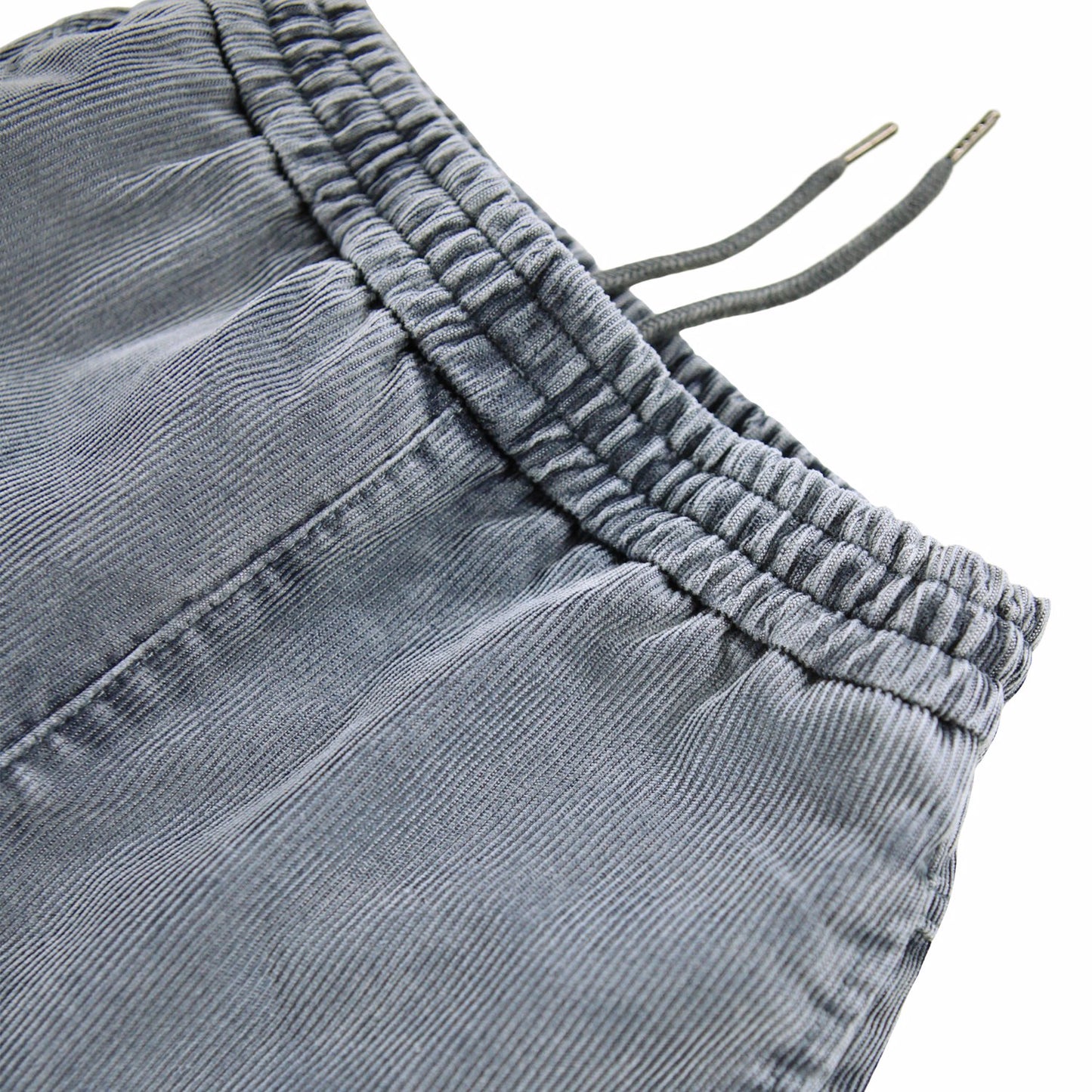 Pantalón de Pana Gris con Cintura Elástica - MOLO