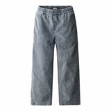 Pantalón de Pana Gris con Cintura Elástica - MOLO