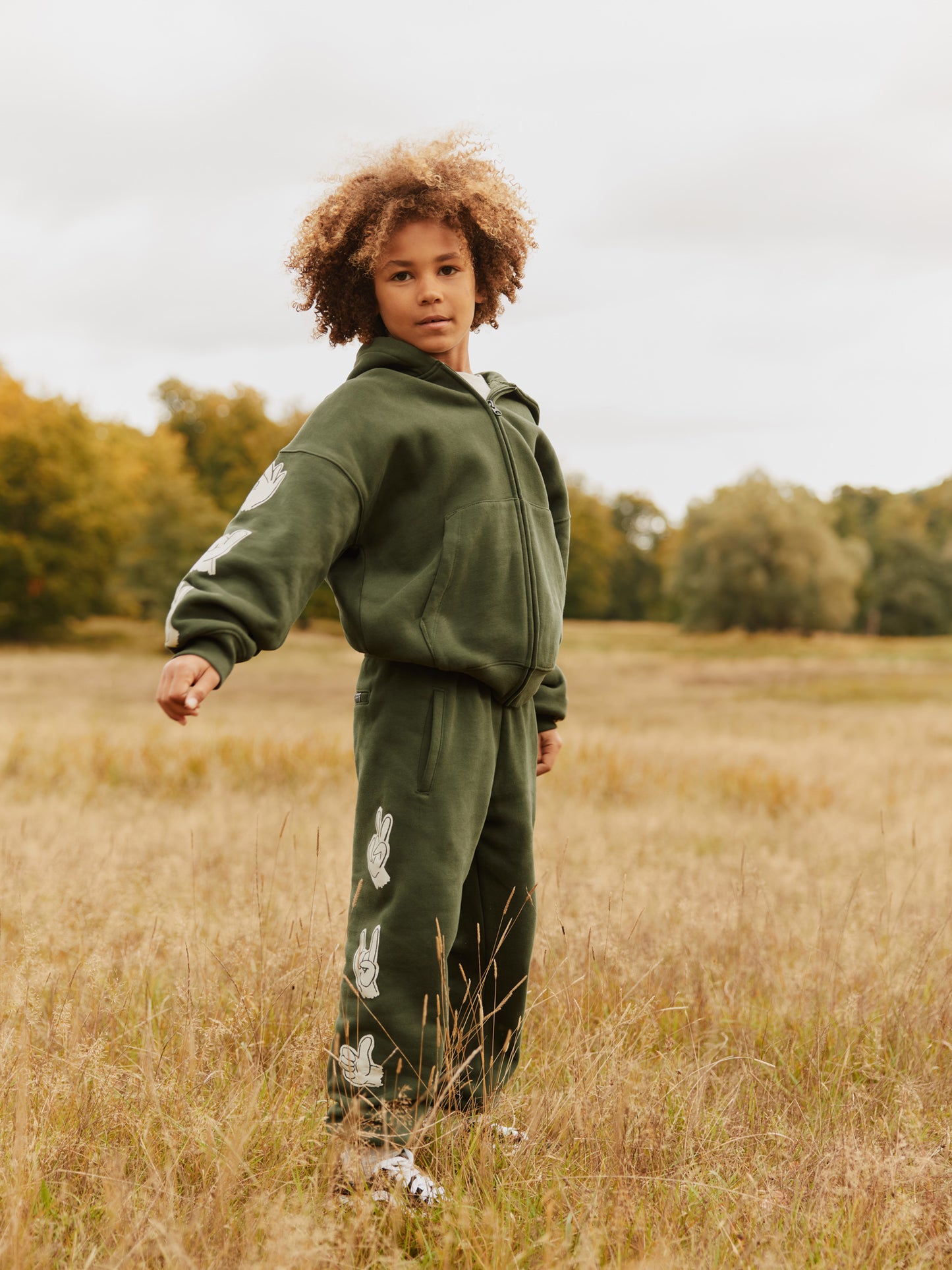 Sudadera con Capucha Peace Verde Oliva – MOLO