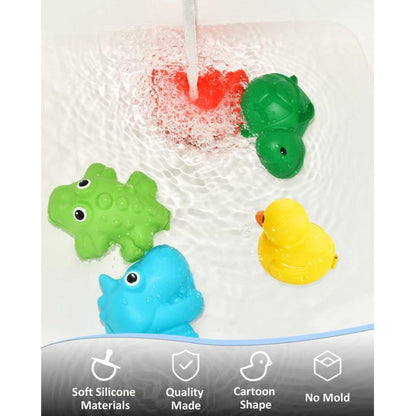 Set de Juguetes de Baño – 3 Animales + Bolsa de Malla | Soppycid