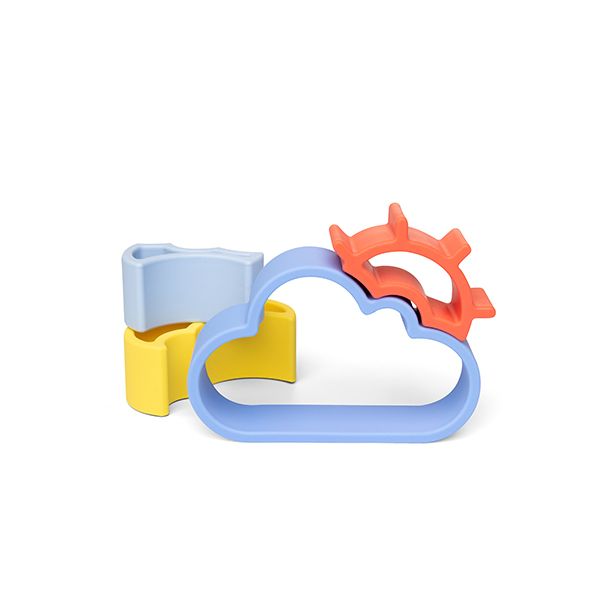 Set Mordedores Nubes y Sol Azul & Coral – Little L