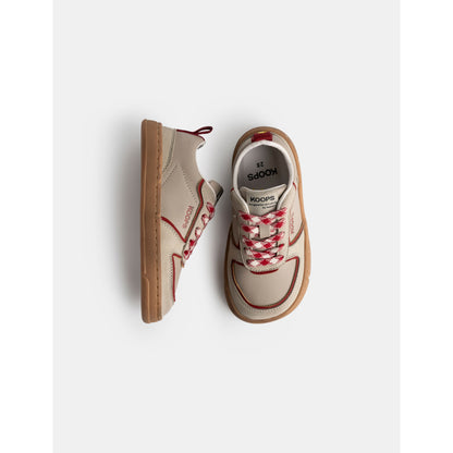 Zapatillas “Adri” – Beige & Rojo Intenso - KOOPS