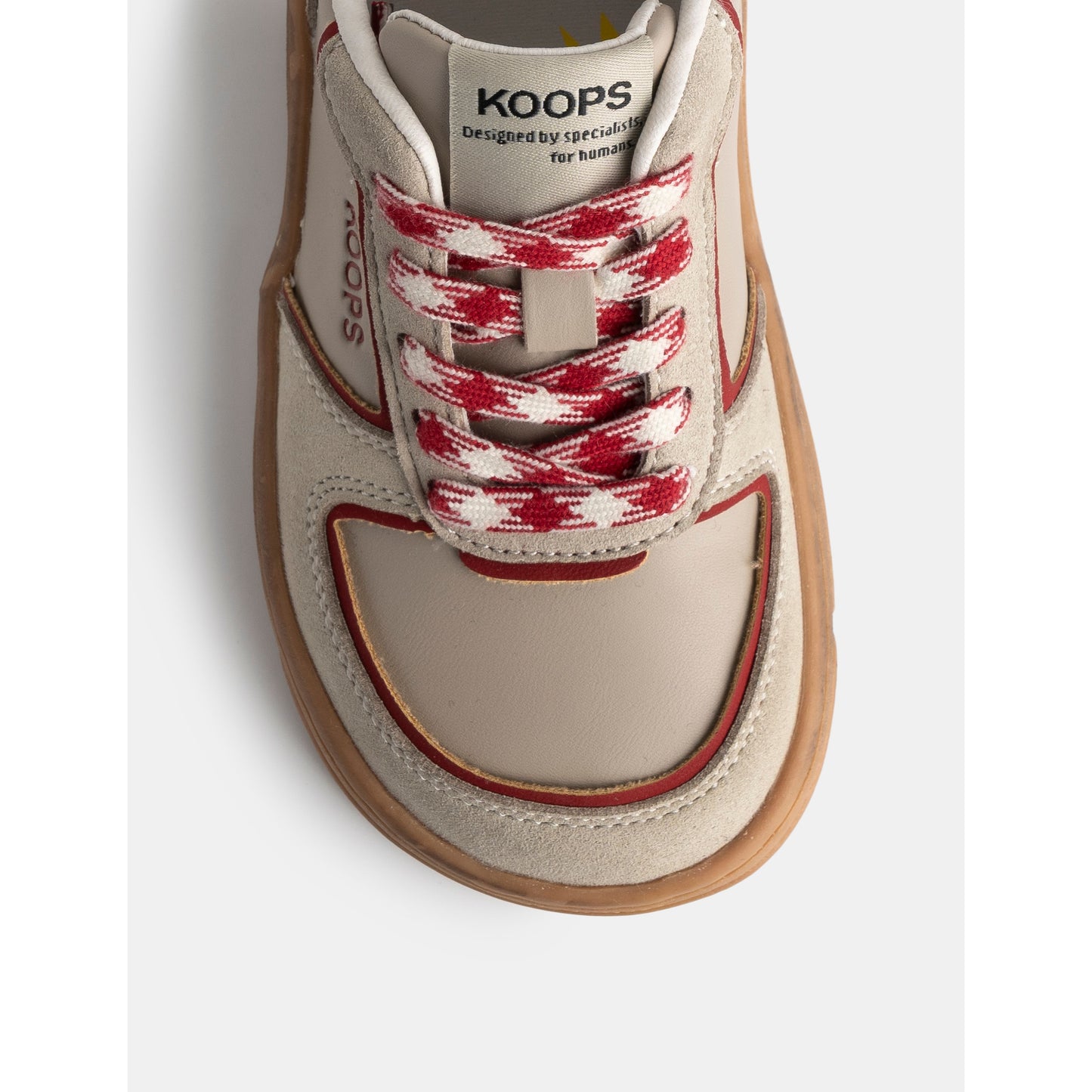 Zapatillas “Adri” – Beige & Rojo Intenso - KOOPS