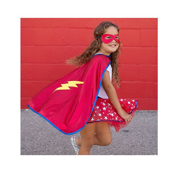 Conjunto Superhero Tutu: capa, falda y máscara – Great Pretenders