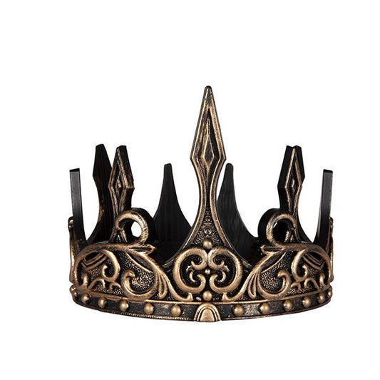 Corona medieval dorada y negra – Great Pretenders