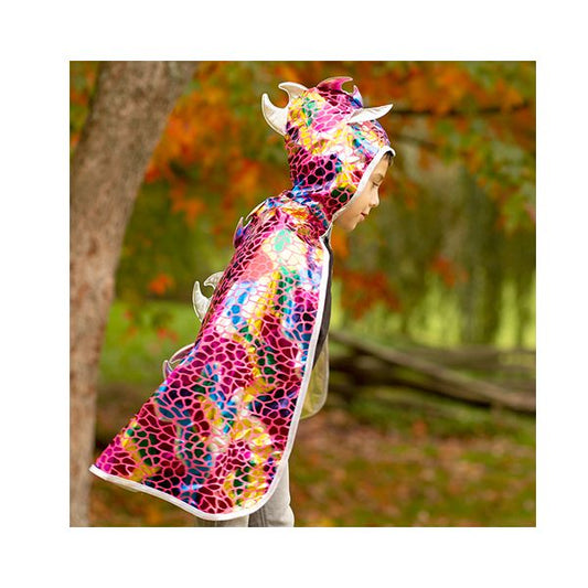 Capa Caballero Dragón Reversible Multicolor/Plata – Great Pretenders