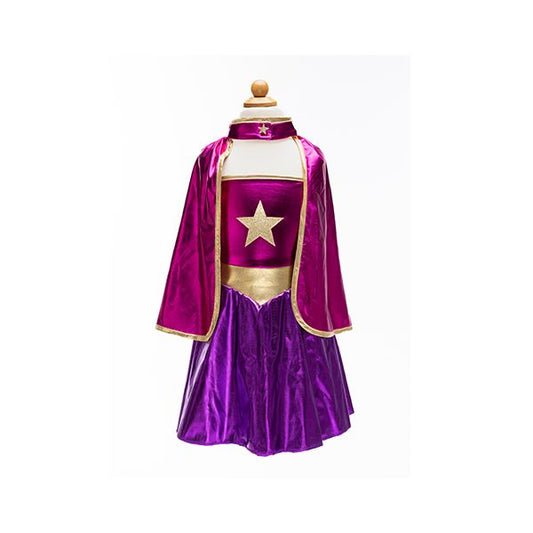 Conjunto de superhéroe con vestido, capa y diadema – Great Pretenders